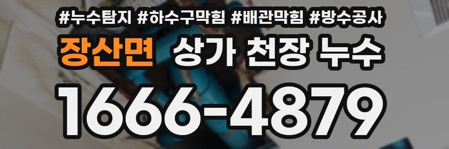 장산면 상가 천장 누수