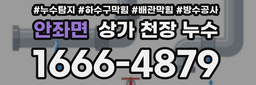안좌면 상가 천장 누수