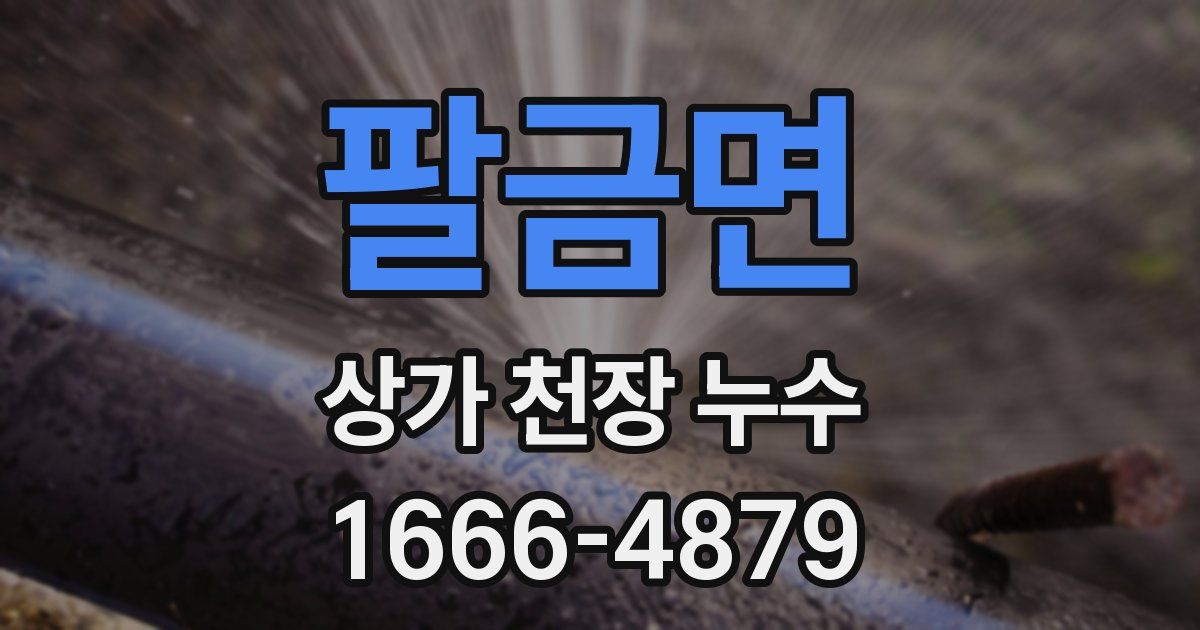 팔금면 상가 천장 누수
