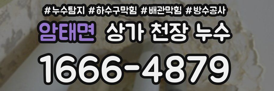 암태면 상가 천장 누수