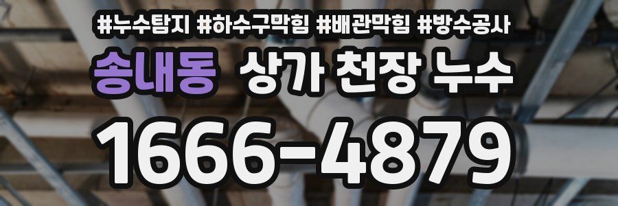 송내동 상가 천장 누수