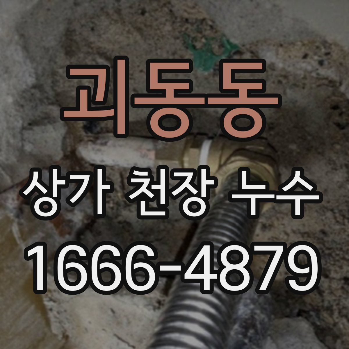 괴동동 상가 천장 누수