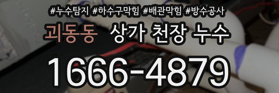 괴동동 상가 천장 누수