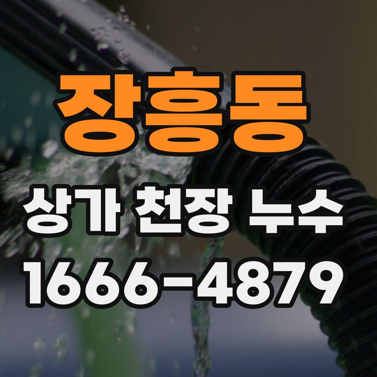 장흥동 상가 천장 누수