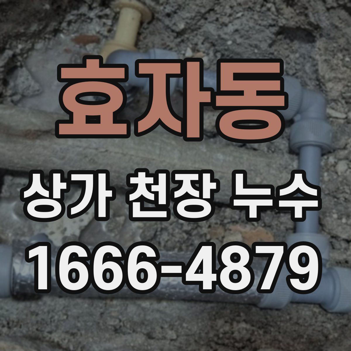 효자동 상가 천장 누수