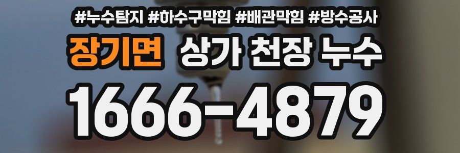 장기면 상가 천장 누수