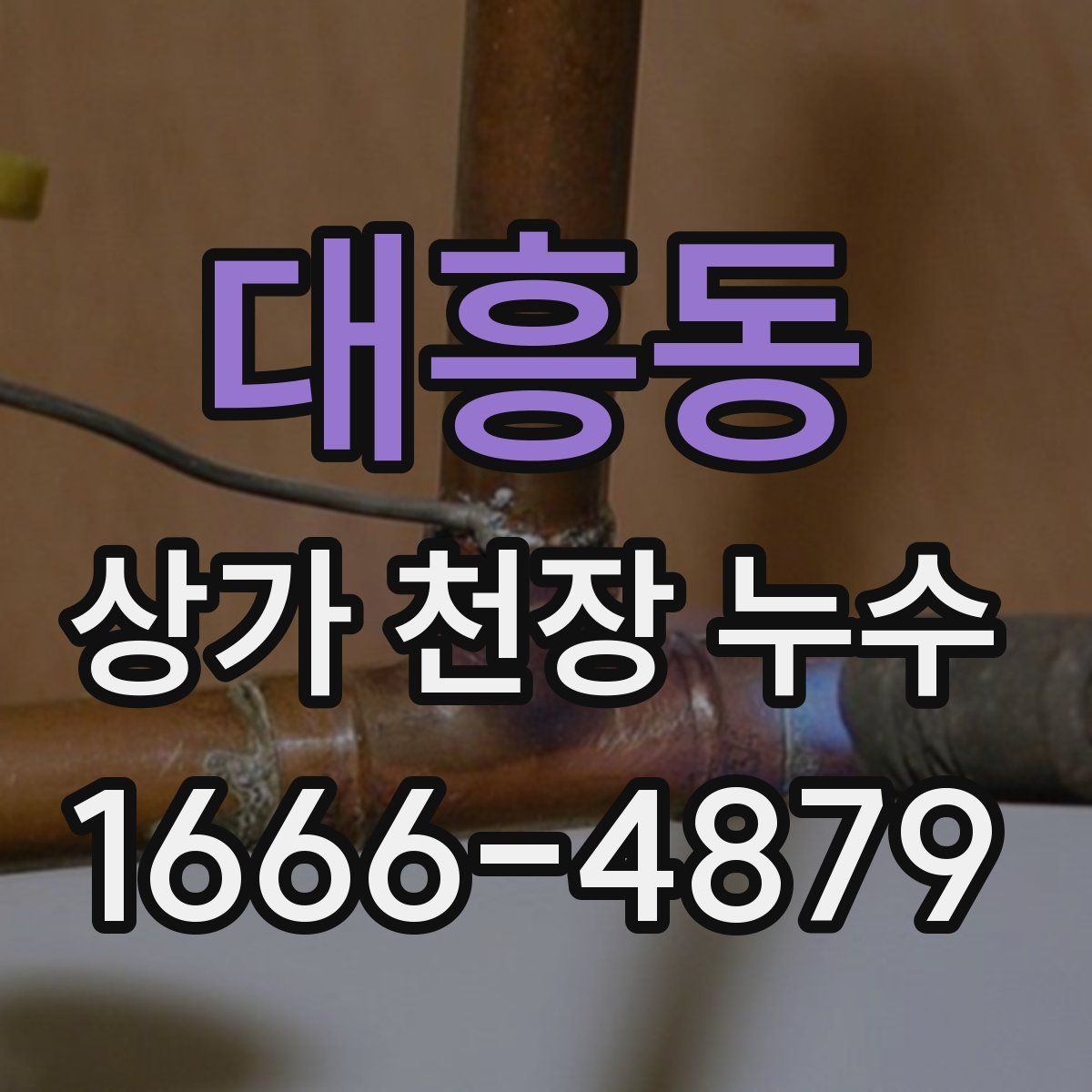대흥동 상가 천장 누수