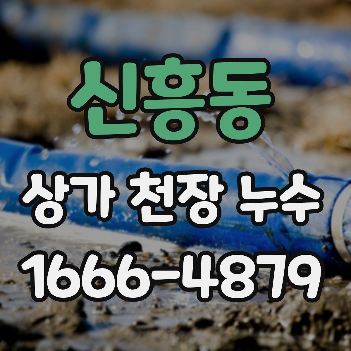 신흥동 상가 천장 누수