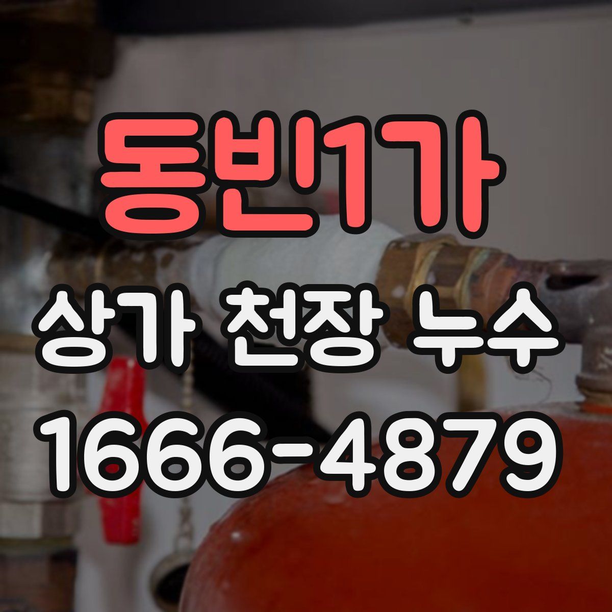 동빈1가 상가 천장 누수