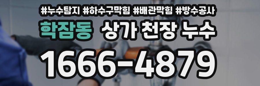 학잠동 상가 천장 누수