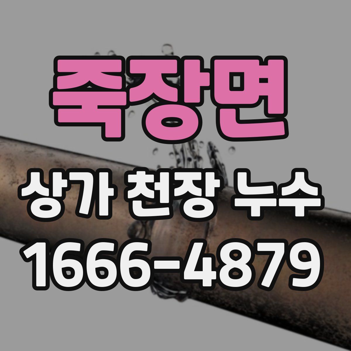 죽장면 상가 천장 누수