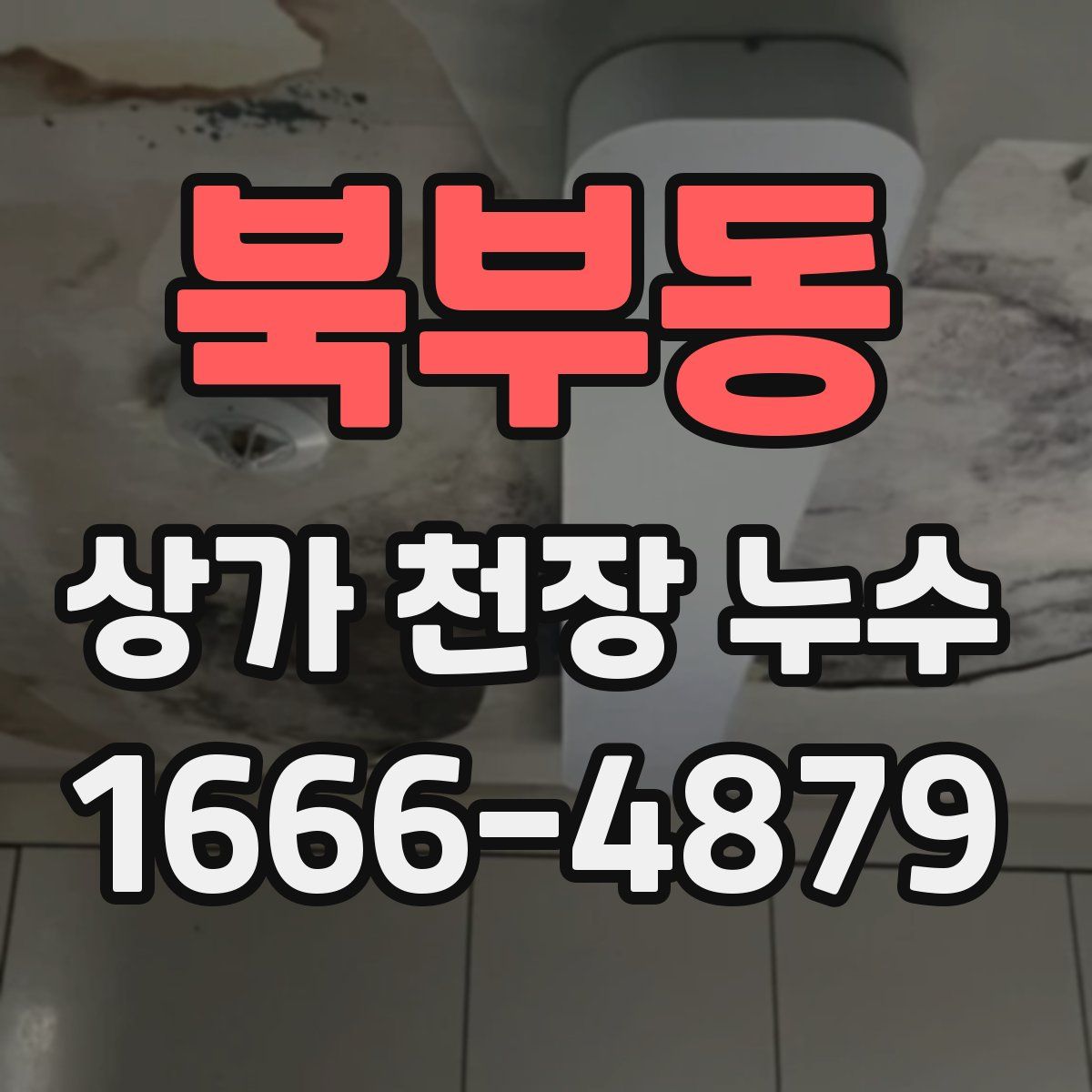 북부동 상가 천장 누수