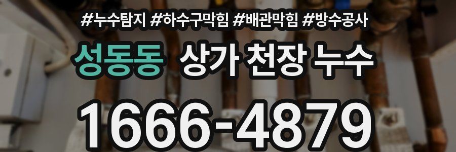 성동동 상가 천장 누수