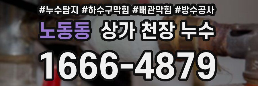 노동동 상가 천장 누수