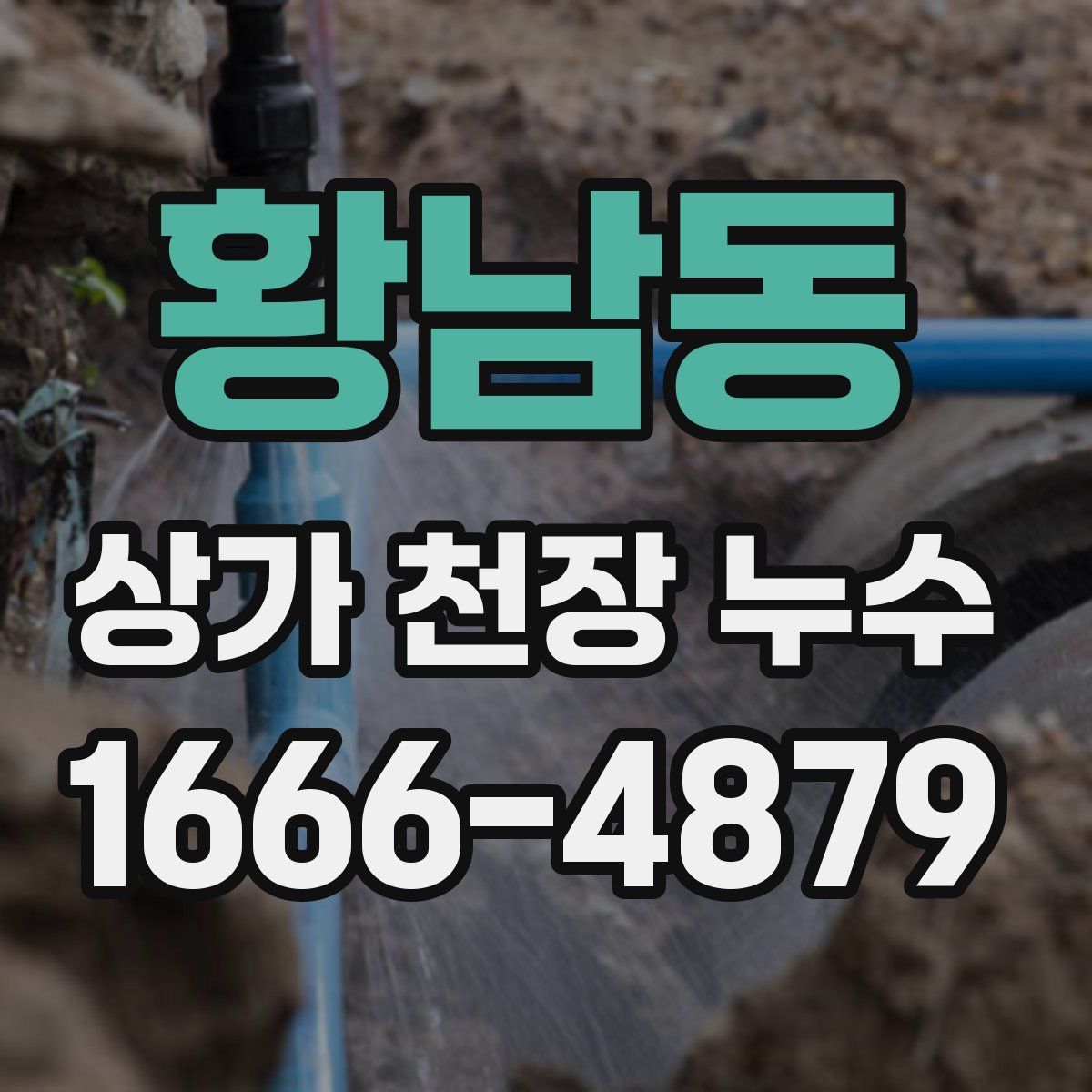 황남동 상가 천장 누수