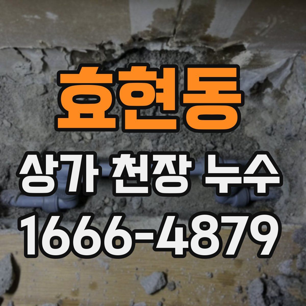 효현동 상가 천장 누수