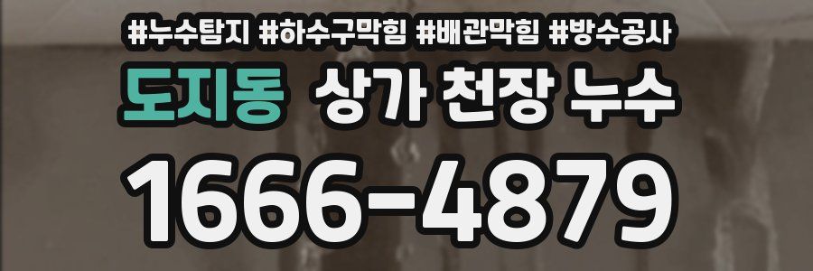 도지동 상가 천장 누수