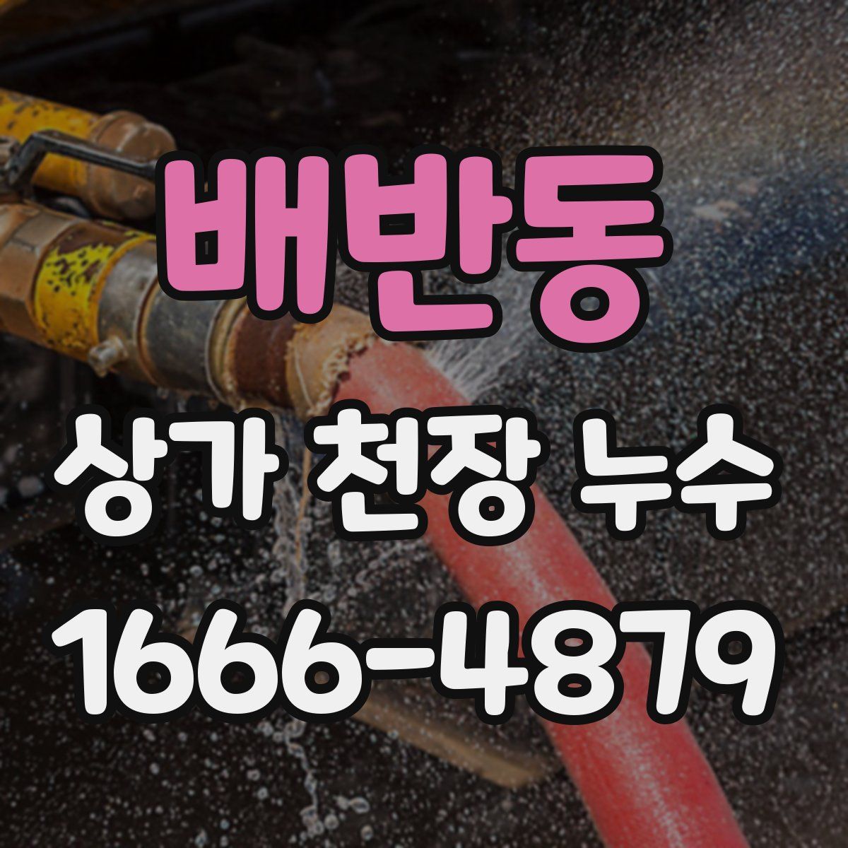 배반동 상가 천장 누수