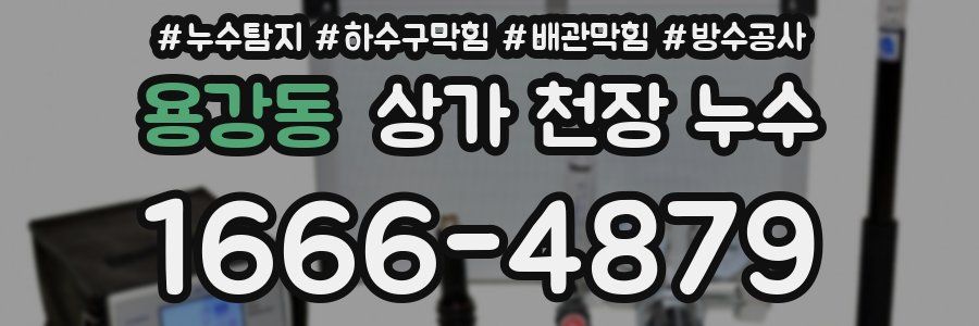 용강동 상가 천장 누수