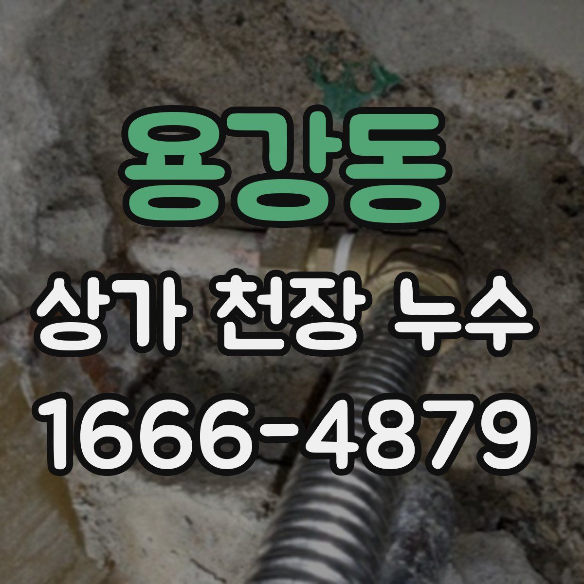 용강동 상가 천장 누수