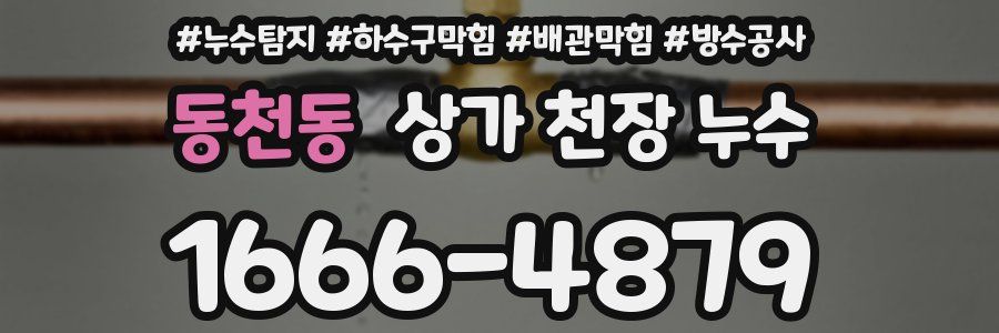 동천동 상가 천장 누수