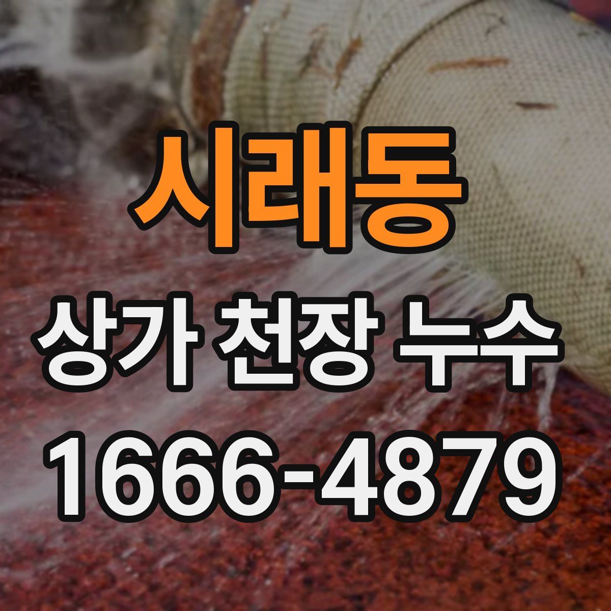 시래동 상가 천장 누수