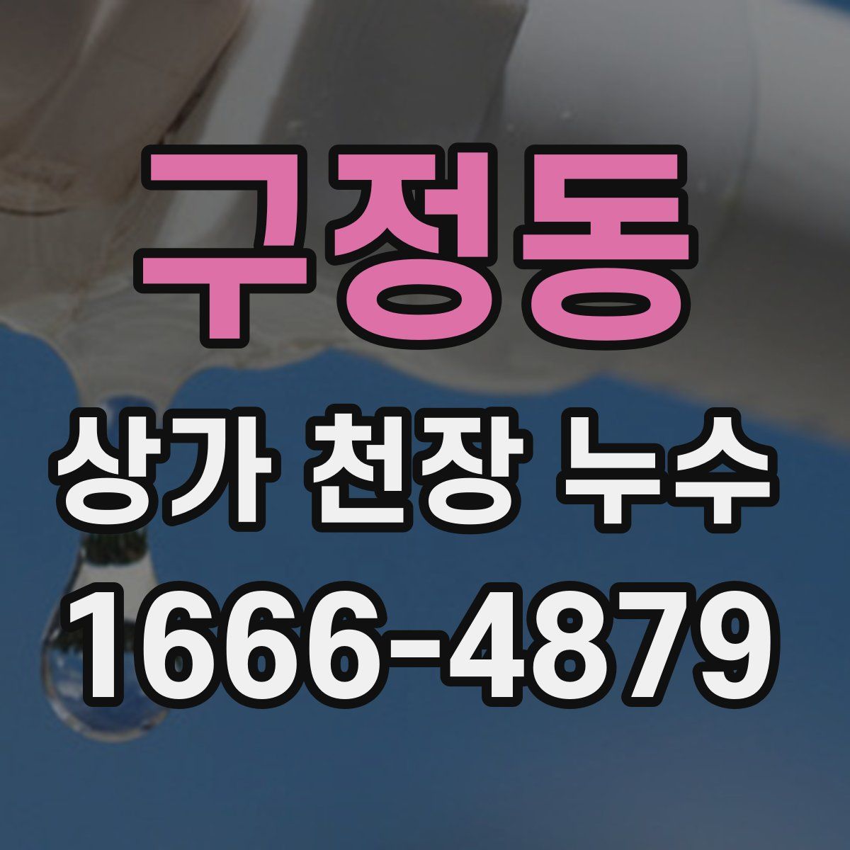 구정동 상가 천장 누수