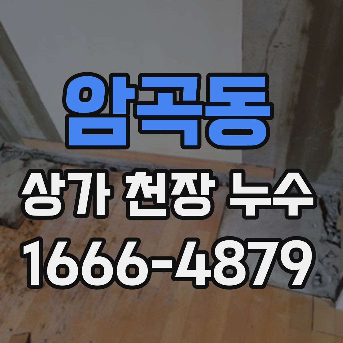 암곡동 상가 천장 누수
