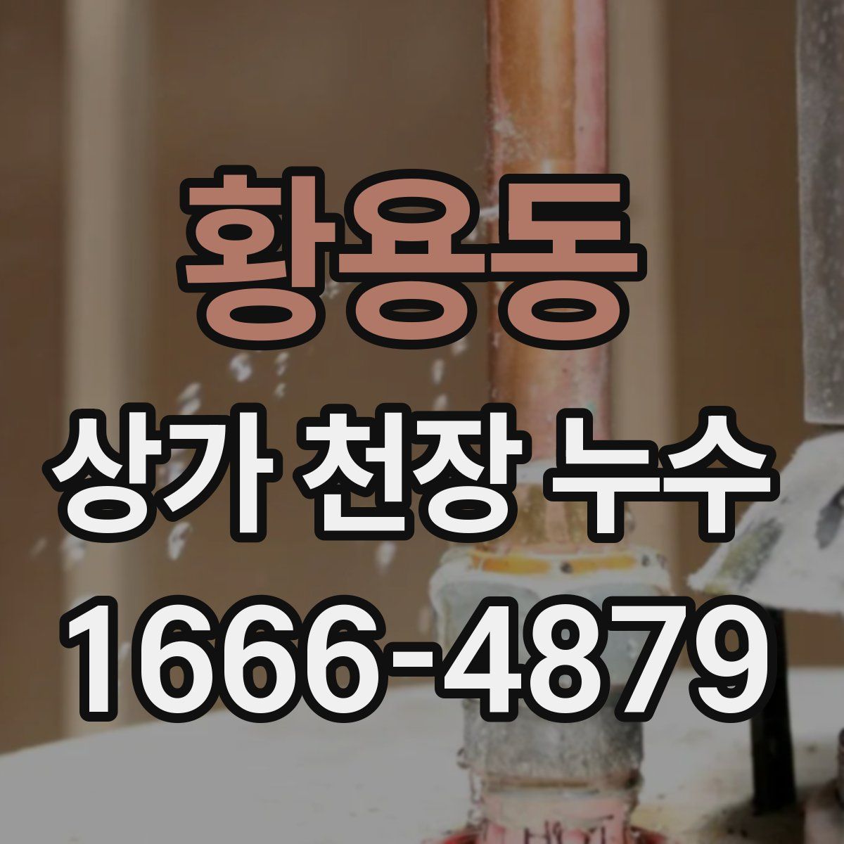 황용동 상가 천장 누수