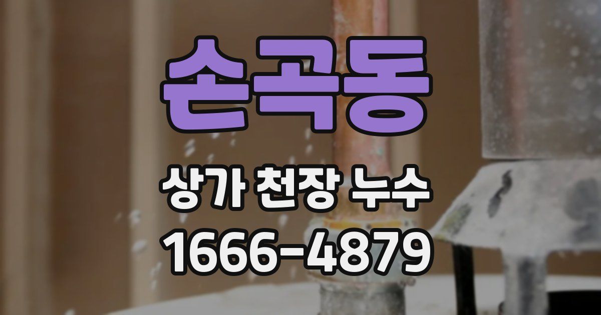 손곡동 상가 천장 누수