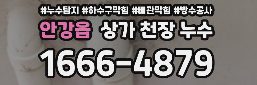 안강읍 상가 천장 누수