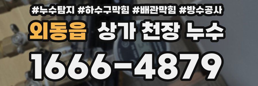 외동읍 상가 천장 누수