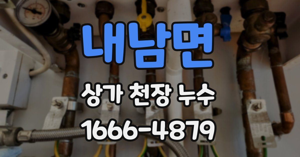 내남면 상가 천장 누수