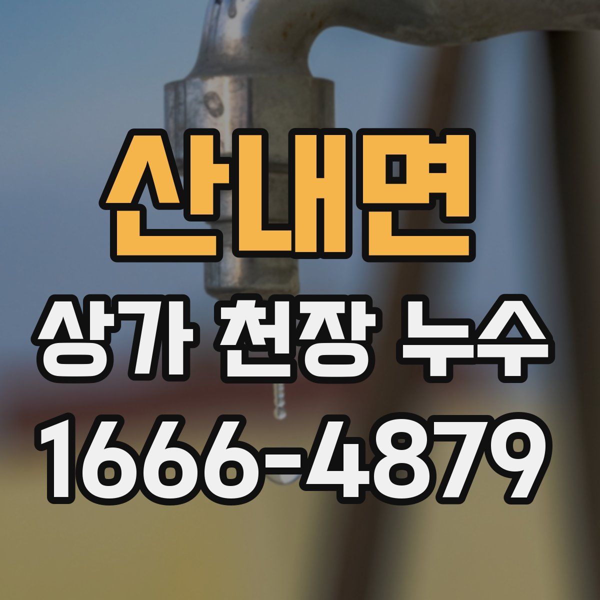 산내면 상가 천장 누수