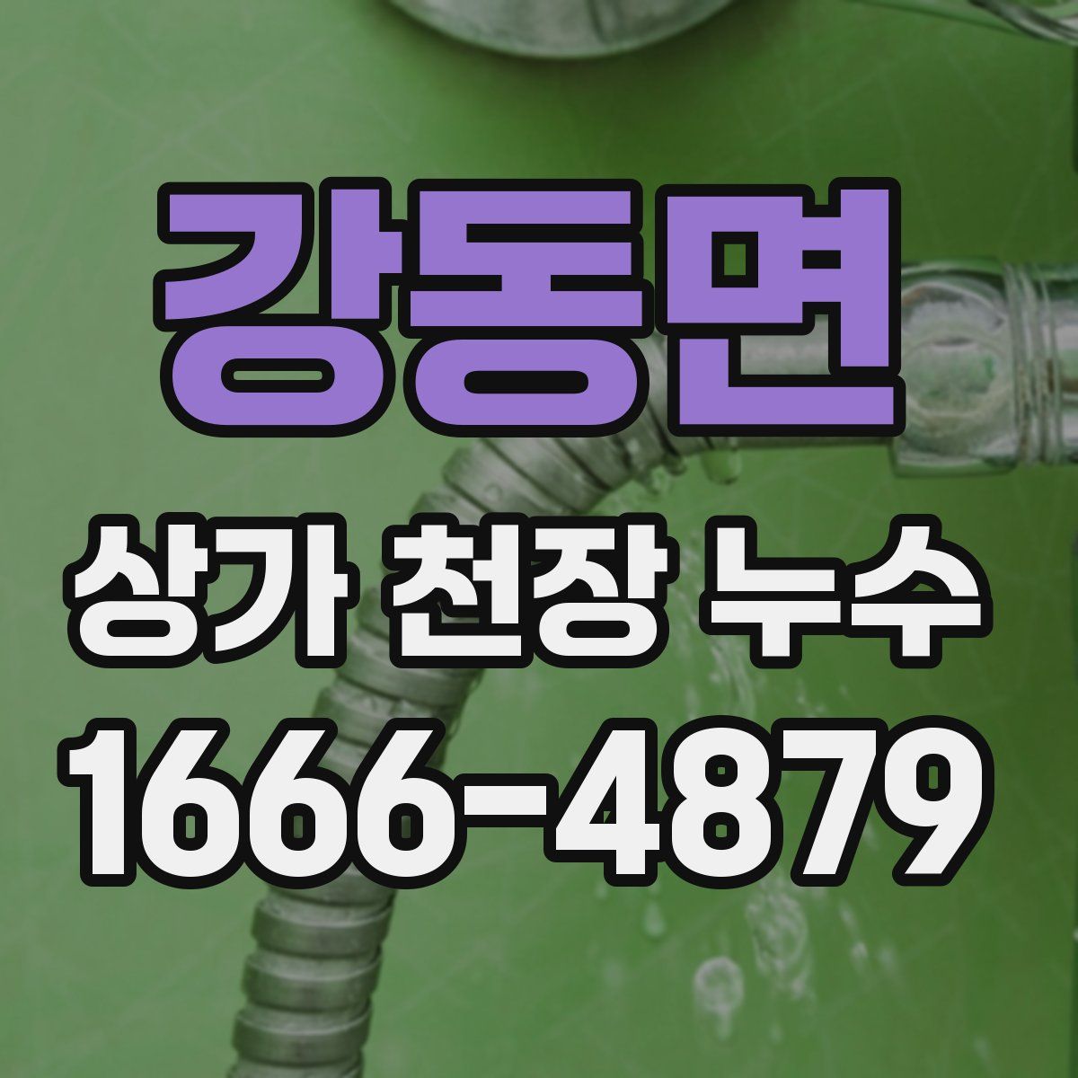 강동면 상가 천장 누수