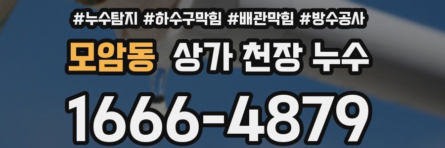 모암동 상가 천장 누수