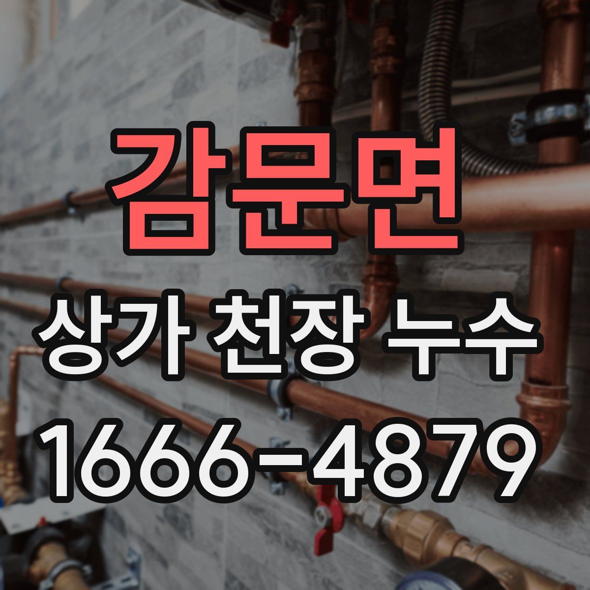 감문면 상가 천장 누수