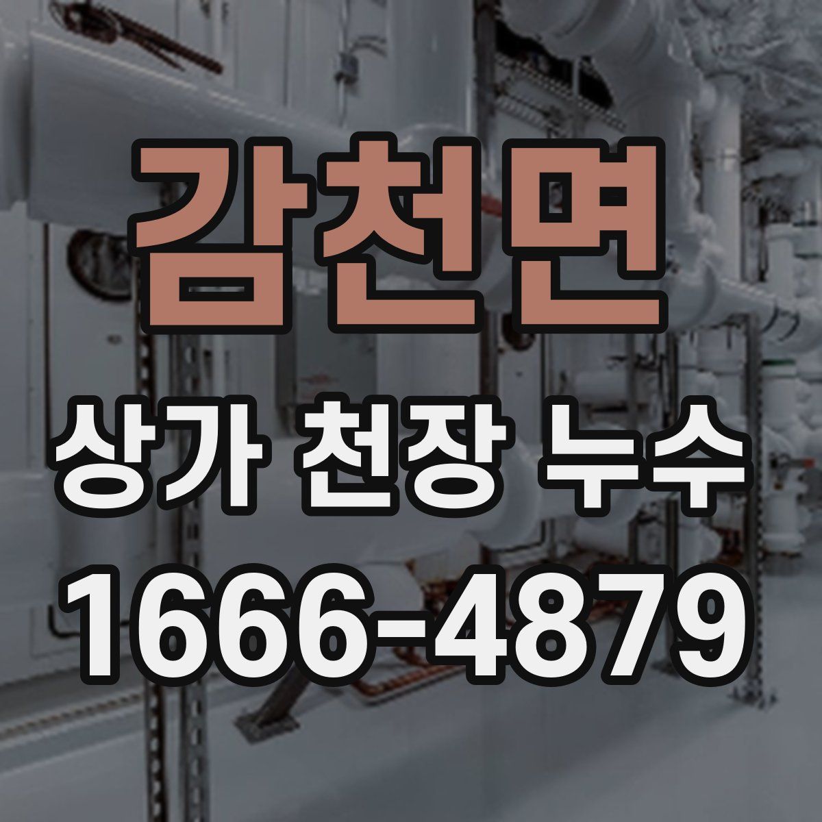 감천면 상가 천장 누수
