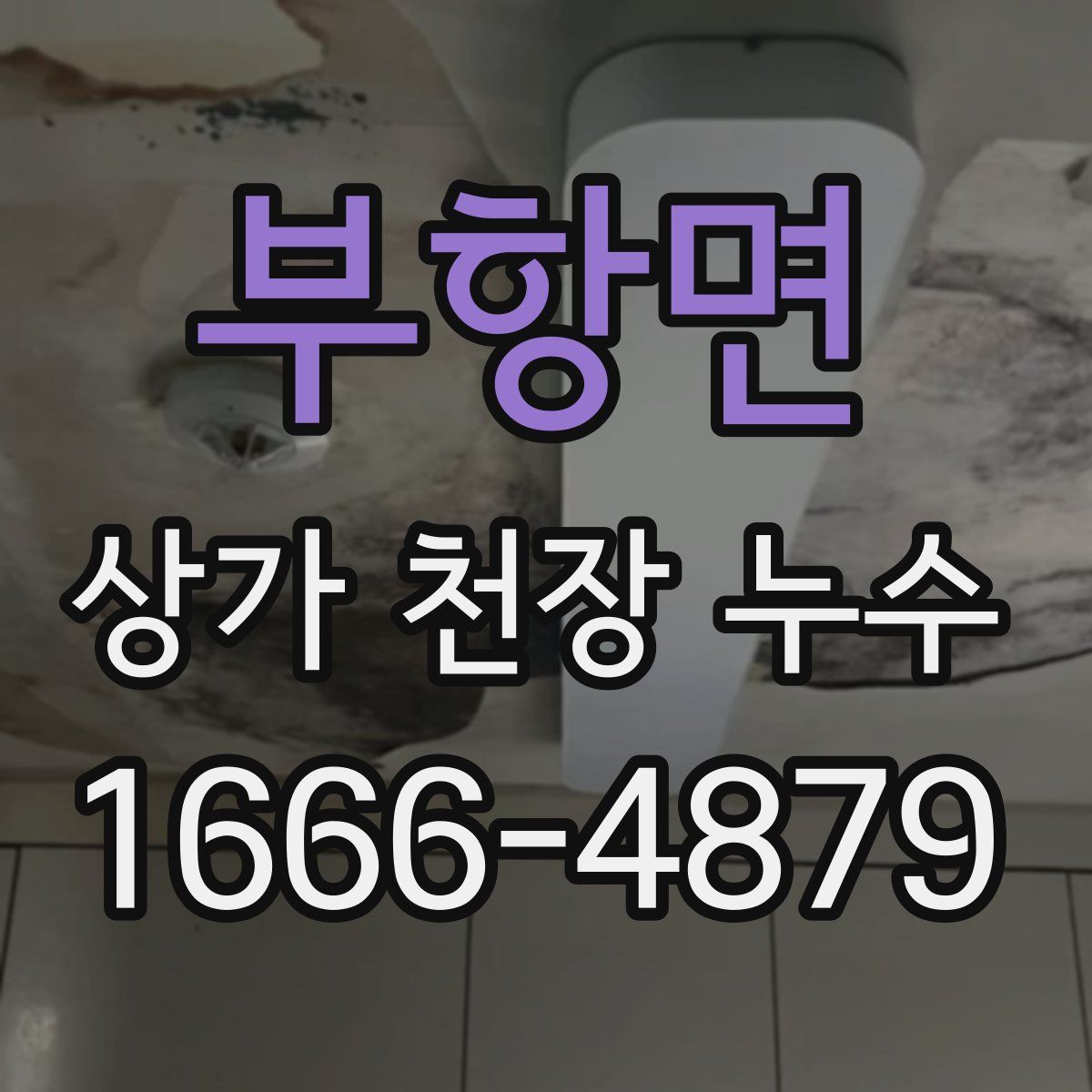 부항면 상가 천장 누수