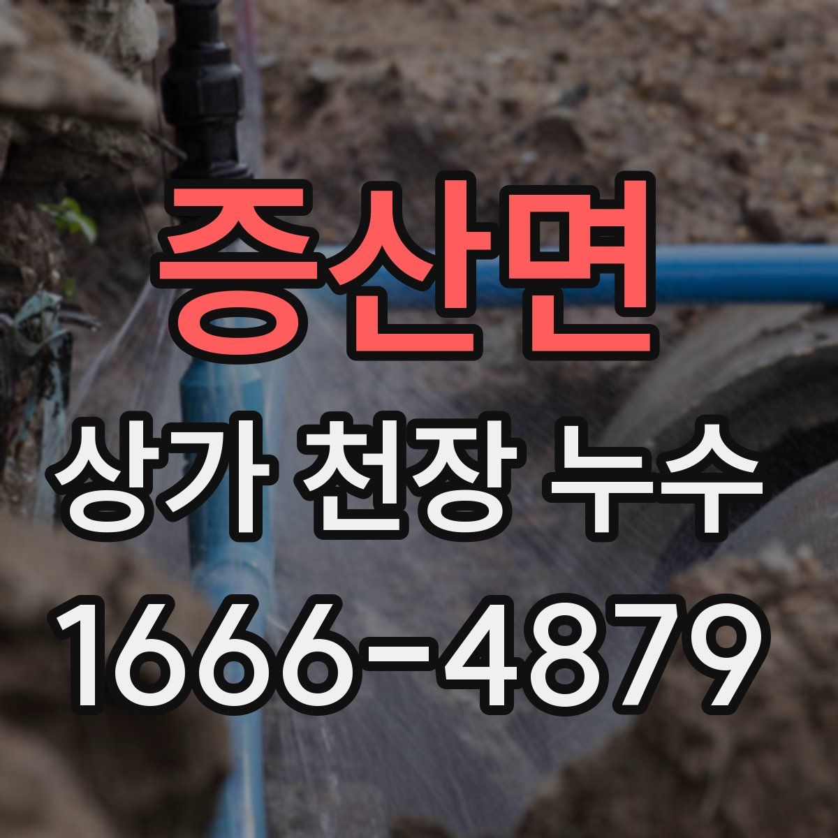 증산면 상가 천장 누수