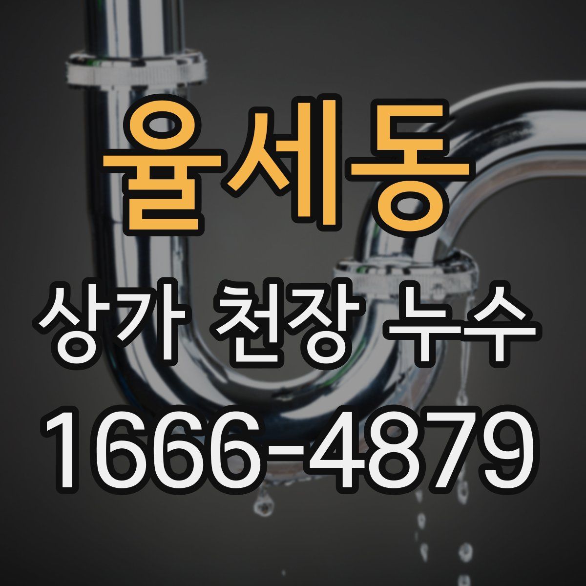 율세동 상가 천장 누수