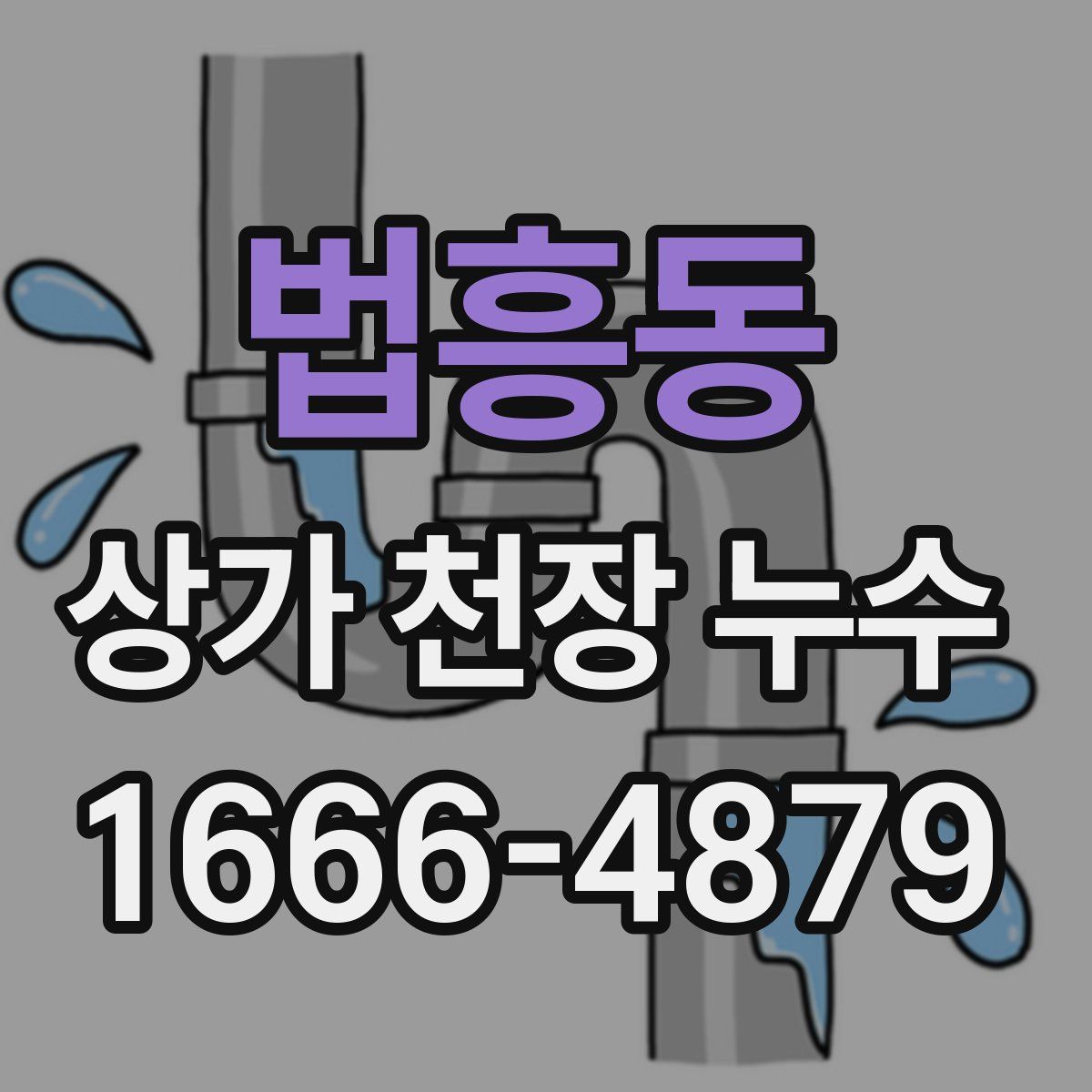 법흥동 상가 천장 누수