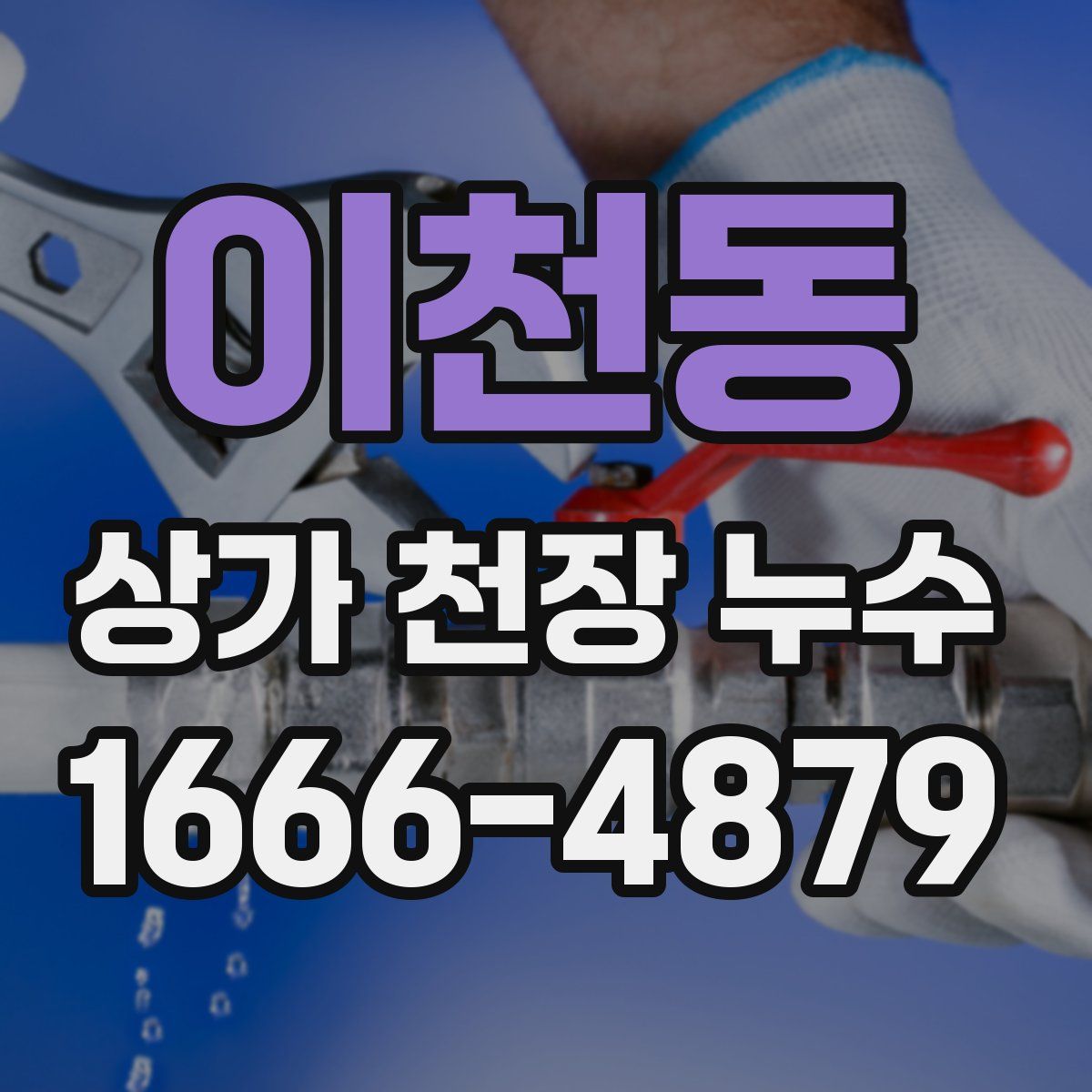 이천동 상가 천장 누수