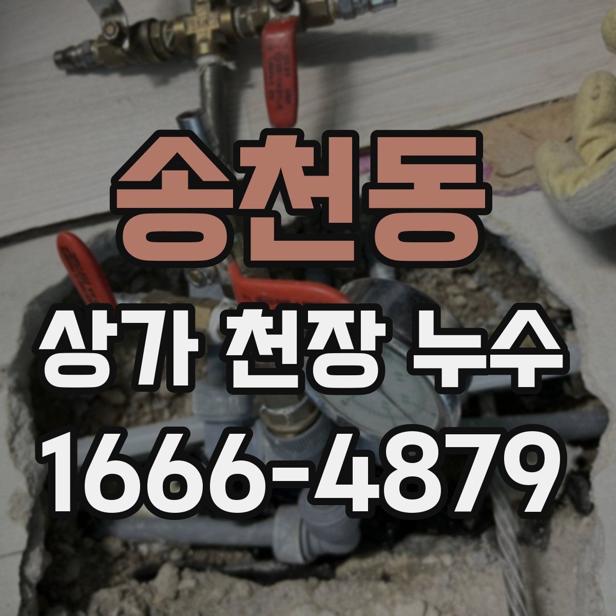 송천동 상가 천장 누수