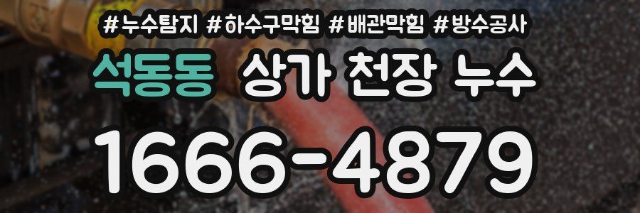 석동동 상가 천장 누수