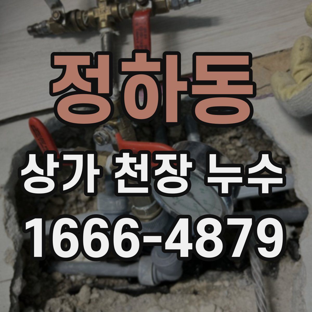 정하동 상가 천장 누수