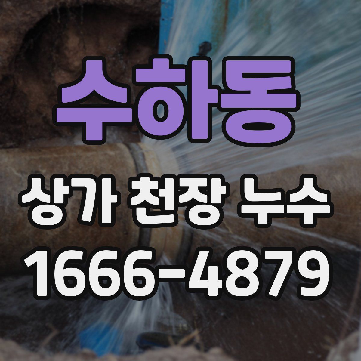 수하동 상가 천장 누수
