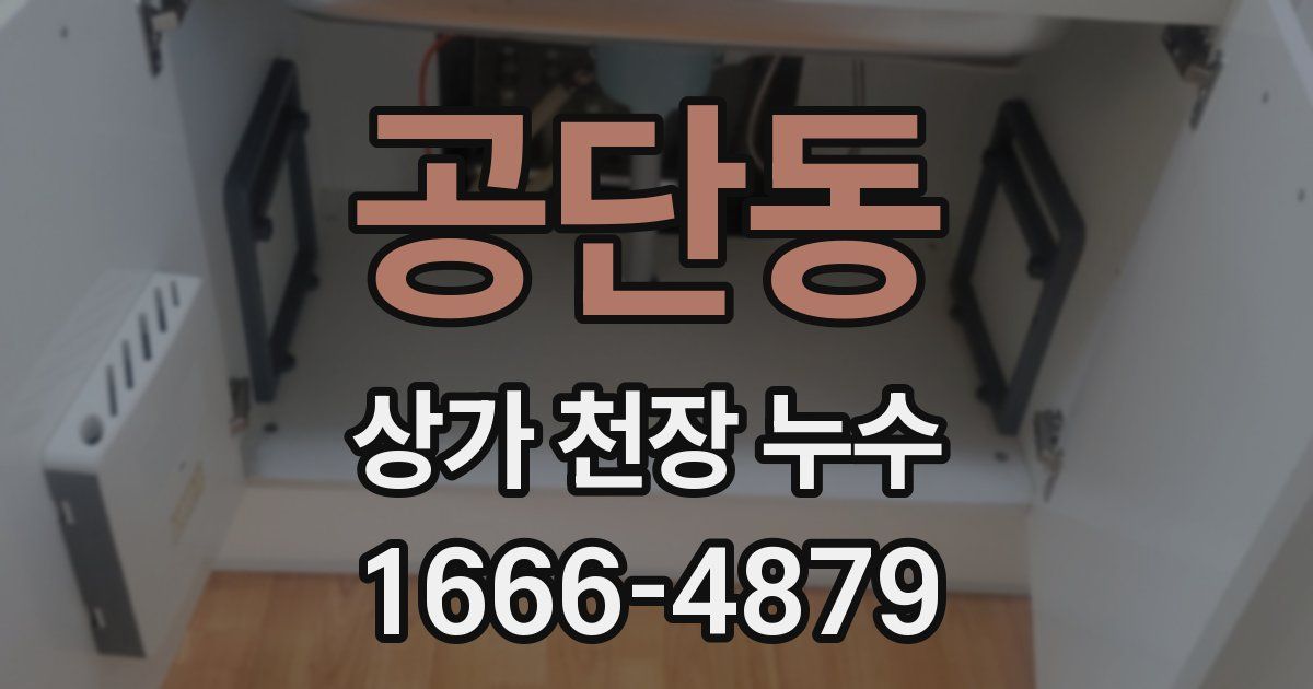 공단동 상가 천장 누수
