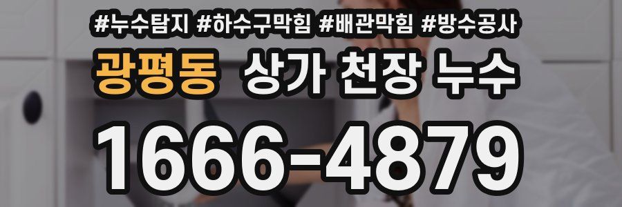 광평동 상가 천장 누수