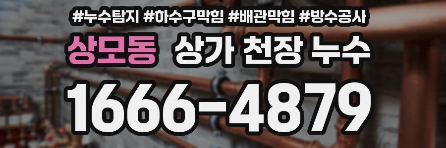 상모동 상가 천장 누수